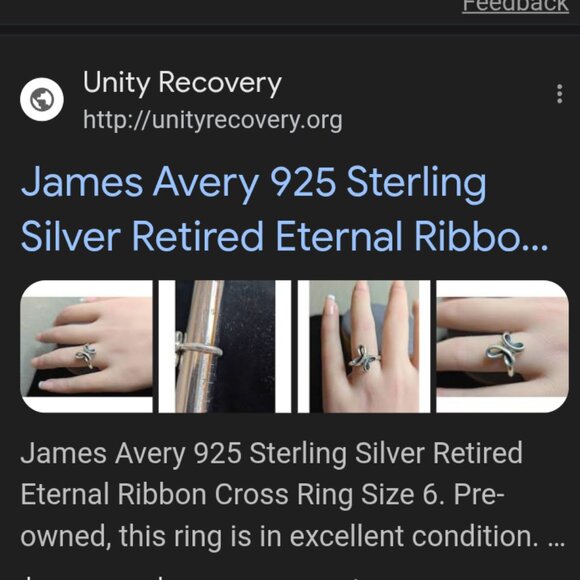 James Avery Retired Eternal Ribbon - Picture 3 of 3